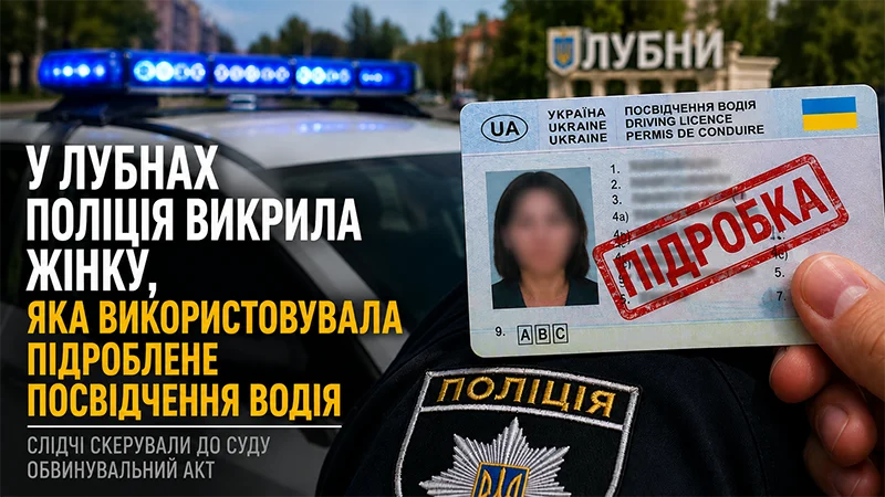 Фальшиве посвідчення водія