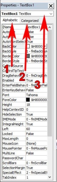 VBA Properties