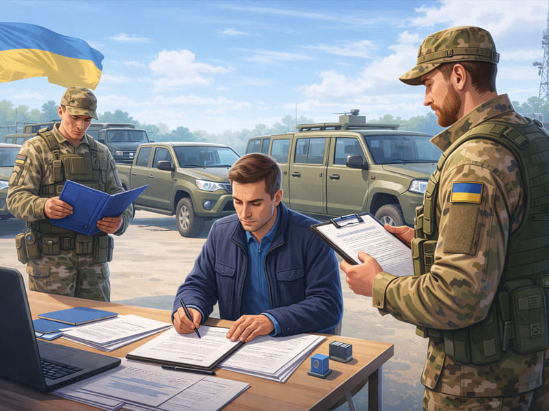 Оформлення авто для ЗСУ
